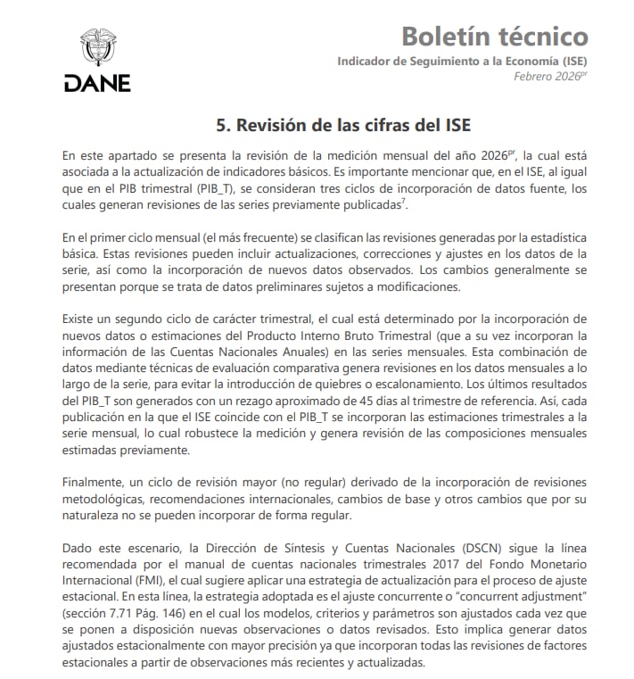 El Dane también contempla un tercer ciclo, de revisión mayor, que ocurre de manera no regular y responde a revisiones metodológicas, recomendaciones internacionales o cambios de base estadística - crédito Dane