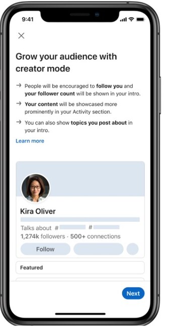 El modo creador permite llegar