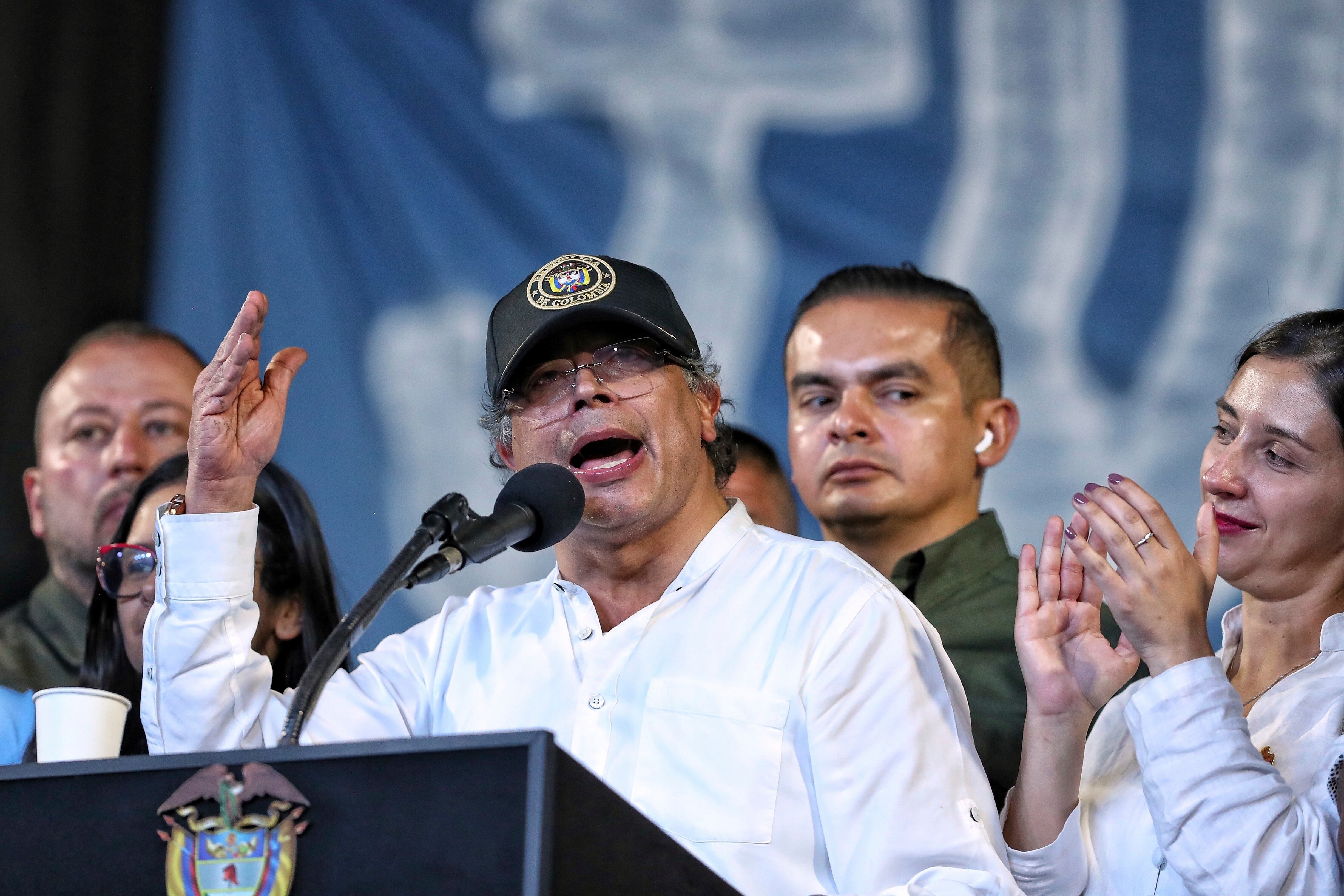 El presidente de Colombia, Gustavo Petro, continúa en la séptima posición en el listado de popularidad de presidentes de Sudamérica - crédito Santiago Saldarriaga/AP Foto