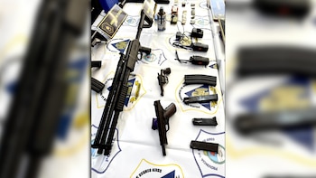 Parte de lo secuestrado