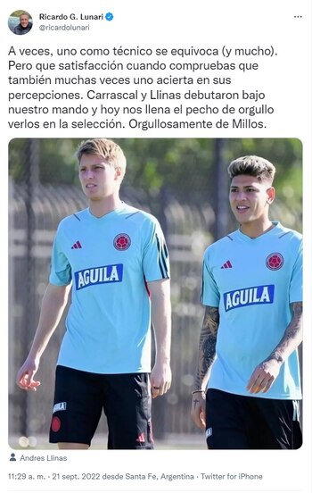 Publicación de Lunari en su