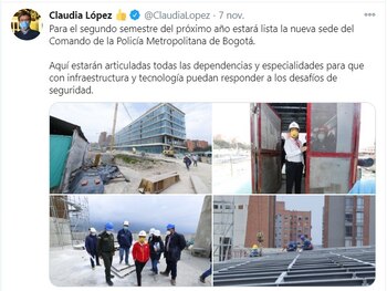 Alcaldesa de Bogotá Claudia López