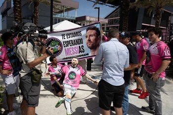 Los seguidores del futbolista argentino