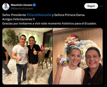 Mauricio Lizcano compartió con Daniel