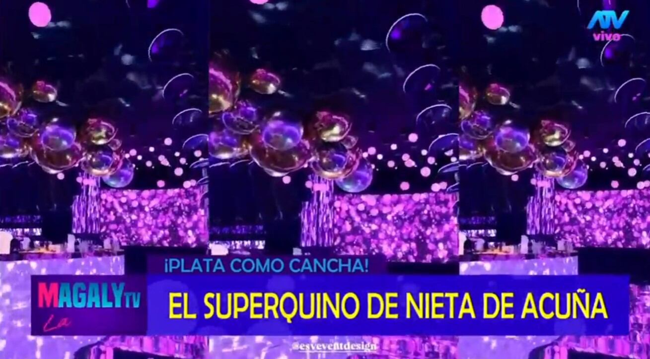 El impresionante cumpleaños de la nieta de César Acuña que costó más de medio millón de soles. Infobae Perú / Captura TV - Magaly TV La Firme