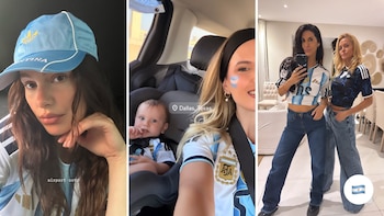 Los famosos vivieron a pleno la previa del partido de La Scaloneta entre maquillajes, banderazos y looks argentinos