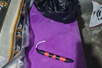 Las autoridades encontraron un cartucho