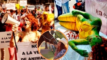 Larrea usaba el body paint