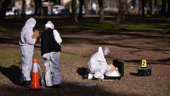 Los peritos trabajaron durante toda