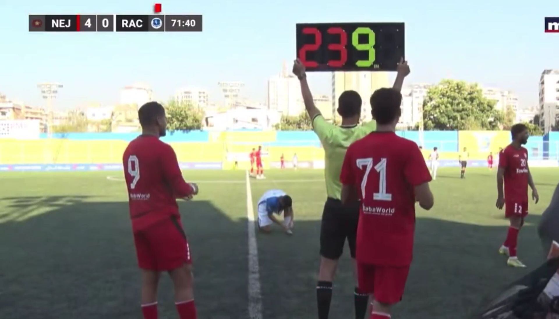 Alexander Succar tuvo su estreno oficial con Nejmeh SC en una goleada sin sobresaltos. El delantero peruano ingresó en el segundo tiempo y comenzó su camino en la Liga de Líbano. (Nejmeh SC)