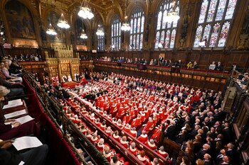 Vista del parlamento en la