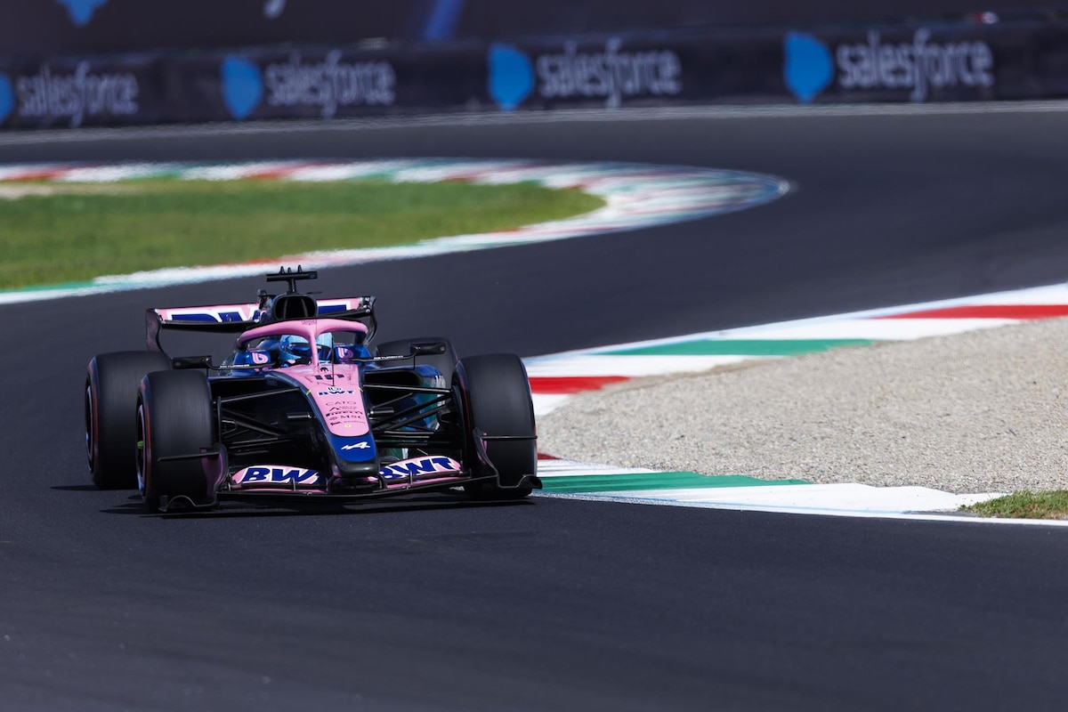 Pierre Gasly celebrating his Pierre Gasly Monza Pole on the Alpine team radio