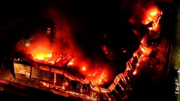 Trabajaban en el lugar al