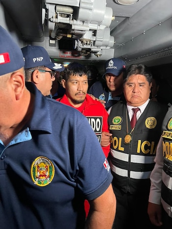 Las imágenes muestran a Moreno