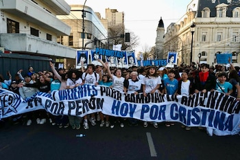 Federación de Estudiantes Secundarios FES en movilización La Noche de Los Lápices