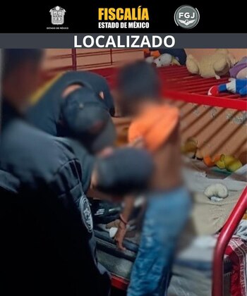 Rescatan a niño de 9 años en Edomex