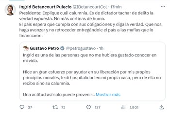 Betancourt le respondió al presidente