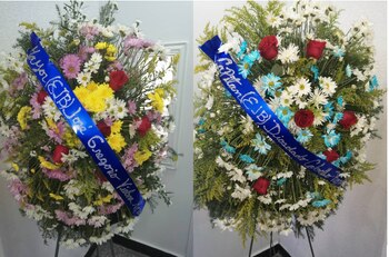 Las coronas fünebres que Diosdado