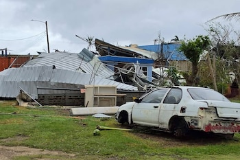 Una casa destruida por el paso del tifrón (Masum Dhali / AFP)
