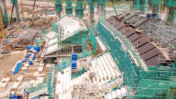 Avanzan las obras en el estadio más grande del mundo