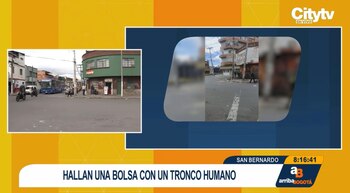 Un habitante de calle reportó el hallazgo a las autoridades, confirmó un vocero de la Policía Metropolitana de Bogotá a Infobae Colombia - crédito captura de pantalla CityTv / YouTube
