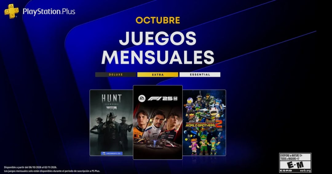Juegos gratis de PlayStation Plus de octubre de 2026. (Sony)
