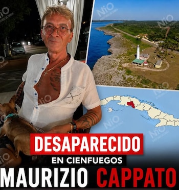 Familiares de Maurizio Cappato piden apoyo a la comunidad de Cienfuegos para dar con su paradero tras varios días sin noticias (Cortesía: Niover Licea).