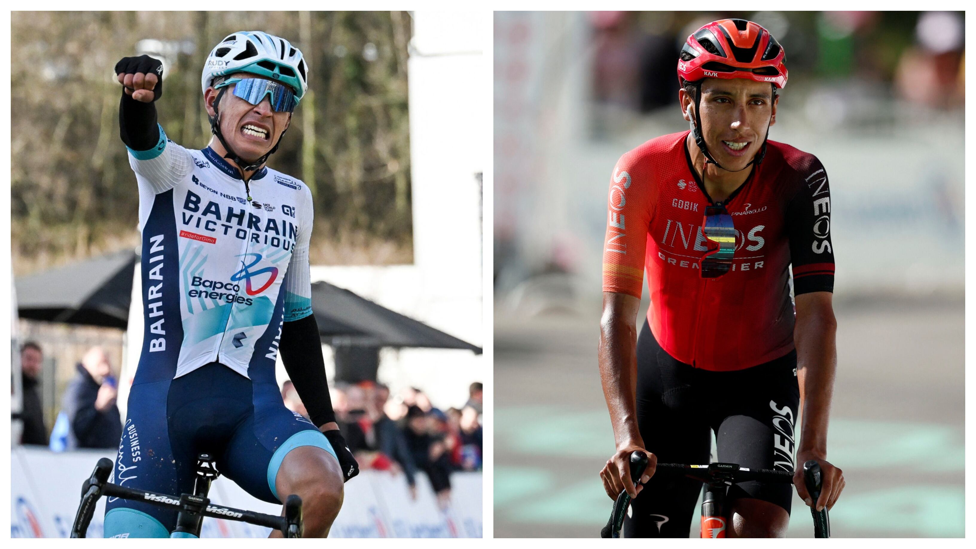 Santiago Buitrago y Egan Bernal serán una de las cuotas colombianas en La Vuelta a España - crédito Reuters / @ParisNice/X