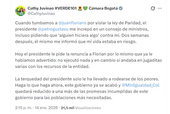 Cathy Juvinao recordó su enfrentamiento