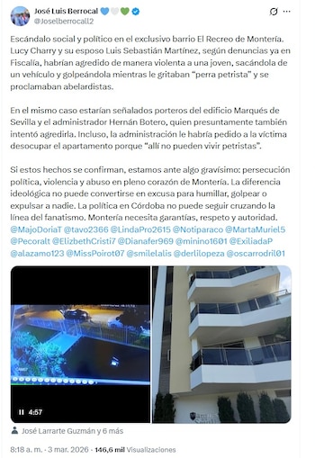 La denuncia la dio a