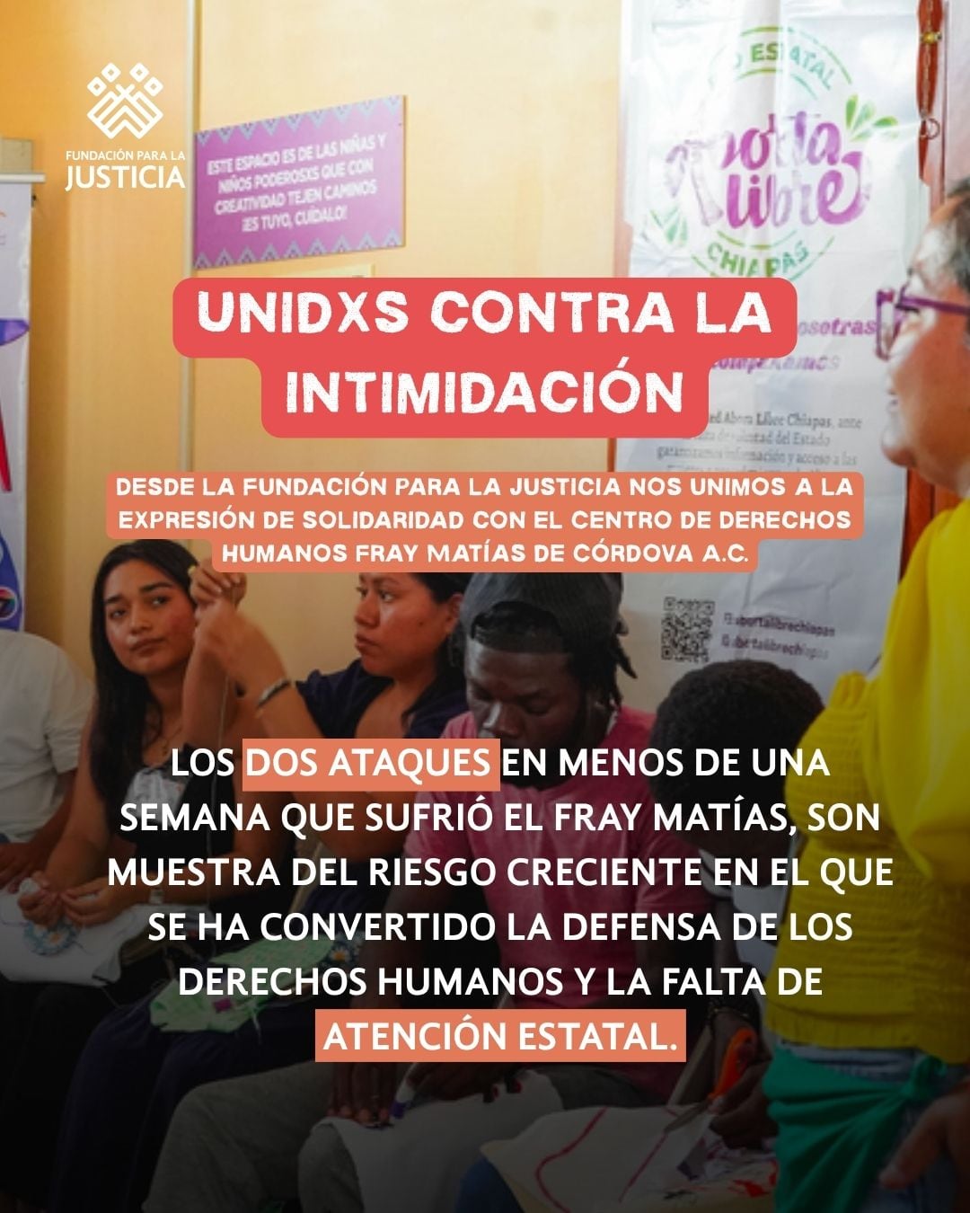 Organizaciones de derechos humanos han respaldado al centro Fray Matías. (Crédito: X / @FJEDD)