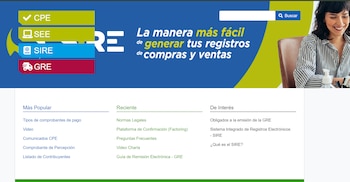 Portal de Sunat para el