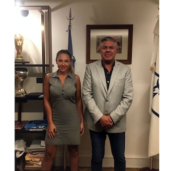 Tamara Alves junto a Claudio