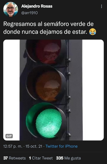 Memes semáforo verde cdmx (Foto: Twitter)