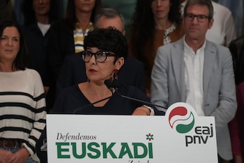 17/10/2026 La portavoz del PNV en el Congreso, Maribel Vaquero, durante la presentación de las candidaturas de PNV al Congreso y Senado para las elecciones generales del 29N, en Sabin Etxea, a 17 de octubre de 2026, en Bilbao, Vizcaya, País Vasco (España). Hoy se ha culminado el proceso interno con una Asamblea Nacional Extraordinaria, que tiene la última palabra sobre las listas definitivas.
POLITICA
H.Bilbao - Europa Press