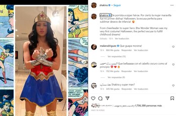Shakira en Halloween 2022. Foto: