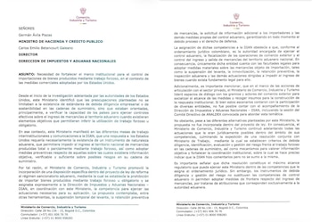 El documento también señala que la Dian no acompañó algunas de las acciones de articulación lideradas por el Ministerio de Comercio con los gremios y actores del comercio exterior - crédito X