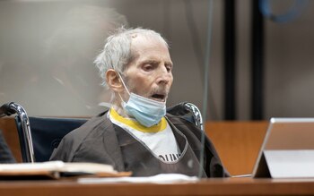 Robert Durst en la audiencia