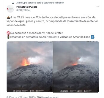 A las 19:25 horas "Don