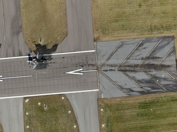 La vista aérea del lugar