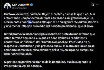 Iván Duque - crédito @IvanDuque/X