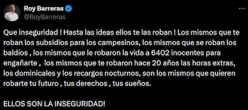 Barreras sostiene que la coincidencia