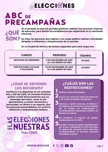 El periodo de precampañas en