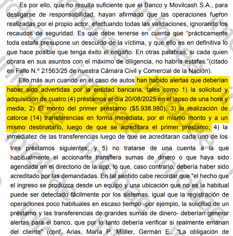 Para la magistrada