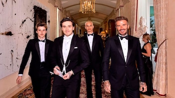 David Beckham en el casamiento