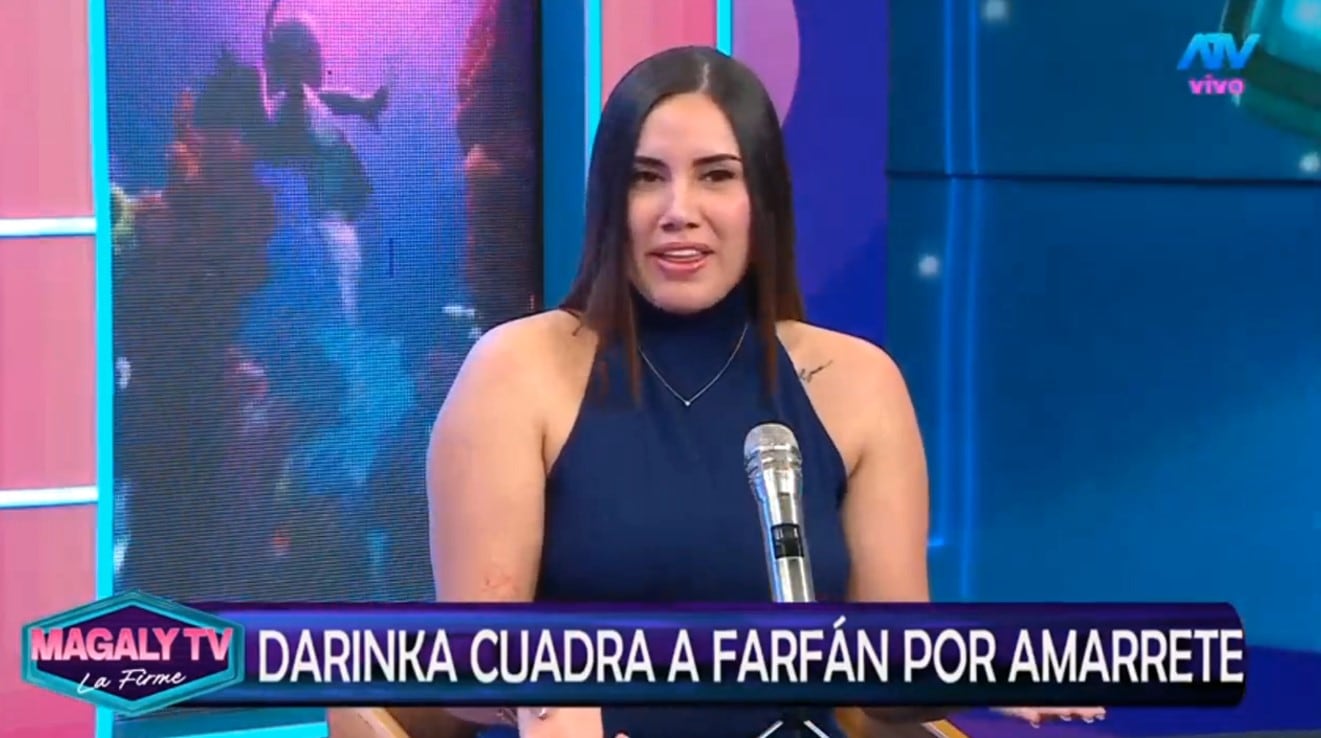 “Es una persona ridícula y mezquina”: Darinka Ramírez arremete contra Jefferson Farfán por disputa de pensión. Captura: Magaly TV La Firme.