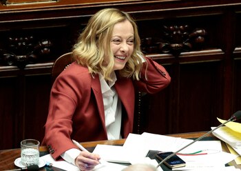 La primera ministra de Italia,