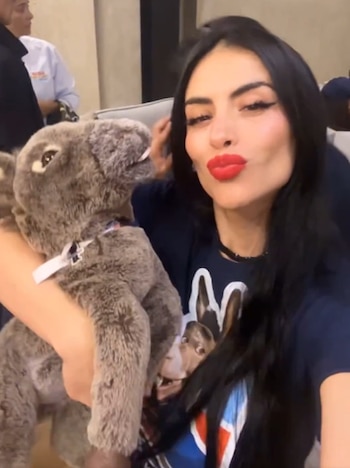 La famosa se mostró orgullosa