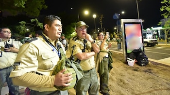 Elementos de Protección Civil en la zona de La Minerva. Crédito: @PCJalisco