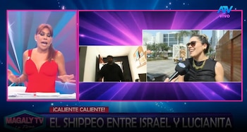 Luciana Roy confiesa que Israel Dreyfus le gusta y él responde: “Hubo mucha química”. Captura: Magaly TV La Firme.